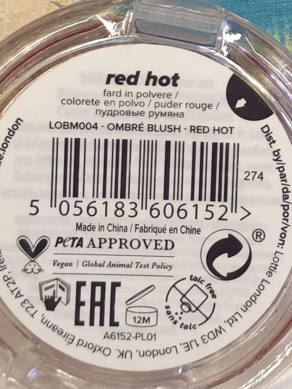 Lottie London Ombre Blush & Oil Slick Lip Oil -  Red Hot/Vanilla Whip